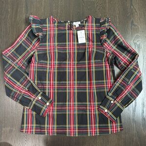 J. Crew XS plaid top
